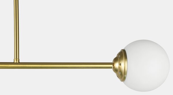 NOWOCZESNA LAMPA SUFITOWA WISZĄCA SZCZOTKOWANE ZŁOTO FINO W3