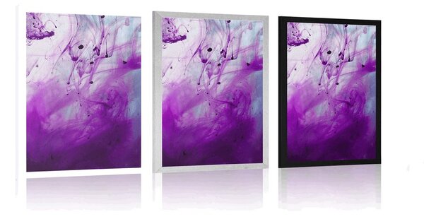 Plakat magiczna fioletowa abstrakcja