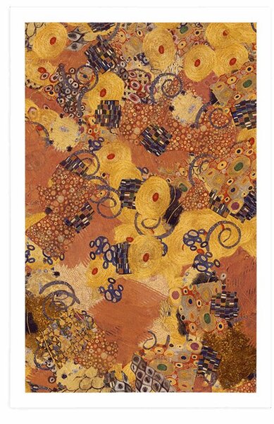 Plakat abstrakcja inspirowana G. Klimt