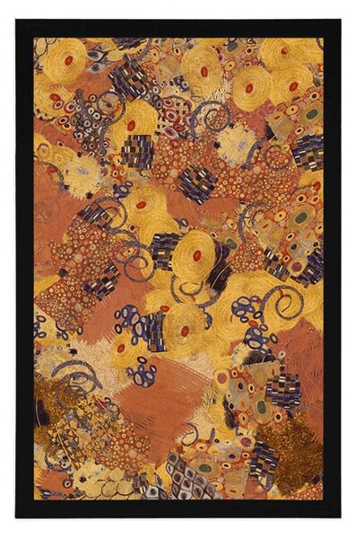 Plakat abstrakcja inspirowana G. Klimt
