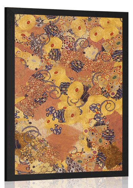 Plakat abstrakcja inspirowana G. Klimt