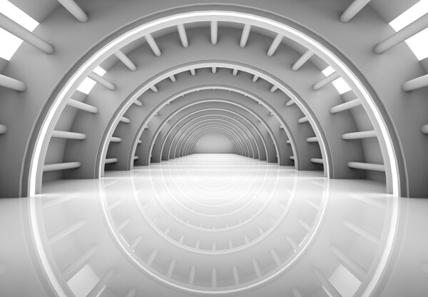 Fototapeta - przejście 3D (196x136 cm)
