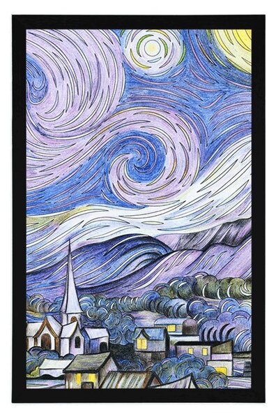 Plakat reprodukcja Gwiaździsta noc - Vincent van Gogh