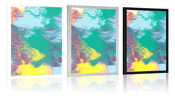 Plakat abstrakcja w pastelowych kolorach