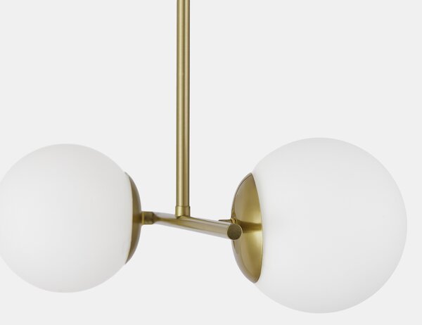 NOWOCZESNA LAMPA SUFITOWA WISZĄCA SZCZOTKOWANE ZŁOTO LEDO W2