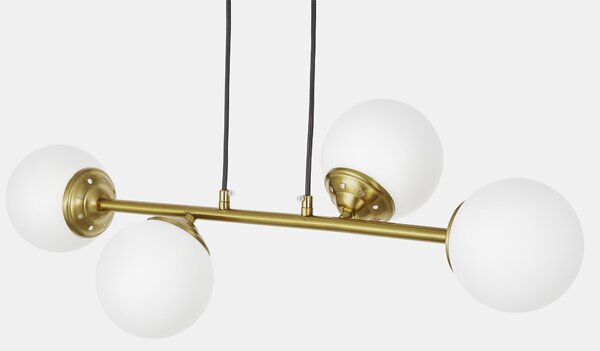 NOWOCZESNA LAMPA WISZĄCA SZCZOTKOWANE ZŁOTO FINO W4