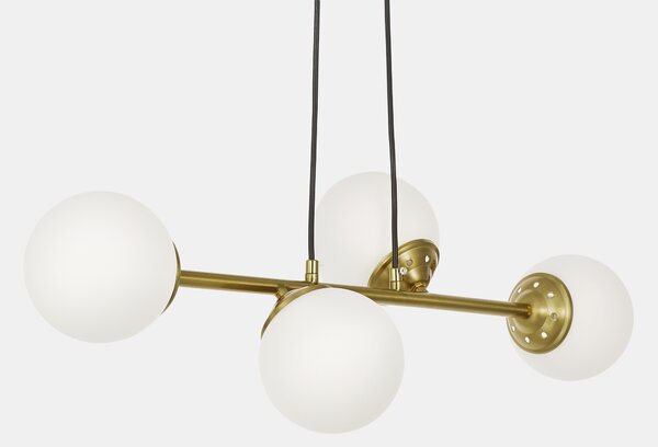 NOWOCZESNA LAMPA WISZĄCA SZCZOTKOWANE ZŁOTO FINO W4
