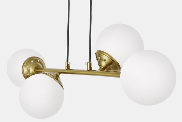 NOWOCZESNA LAMPA WISZĄCA SZCZOTKOWANE ZŁOTO FINO W4