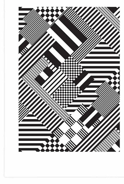 Plakat z passe-partout delikatne wzory w niepowtarzalnym designie