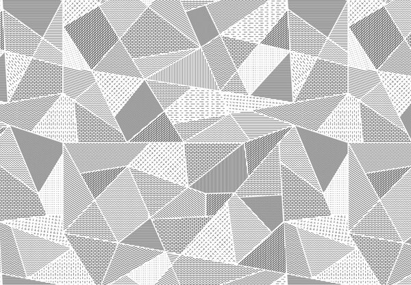 Fototapeta - Wielokąty (196x136 cm)