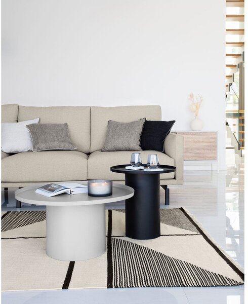 Beżowa sofa z tkaniny szenilowej 214 cm Galene – Kave Home