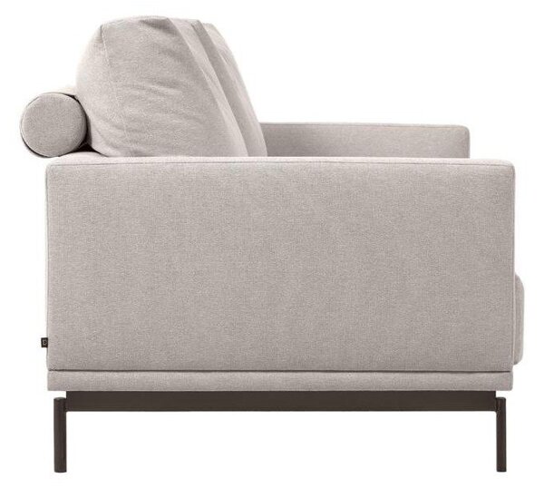 Beżowa sofa z tkaniny szenilowej 214 cm Galene – Kave Home