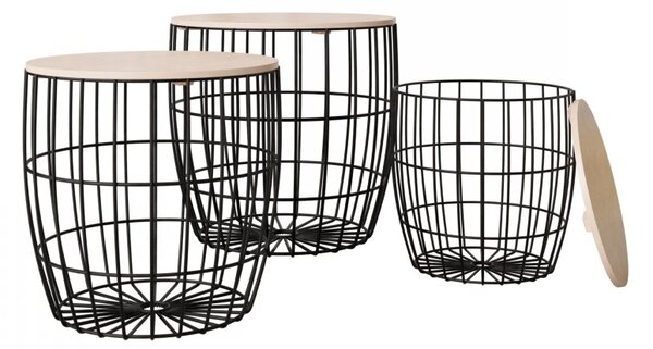 Zestaw 3 stolików kawowych Amiuk