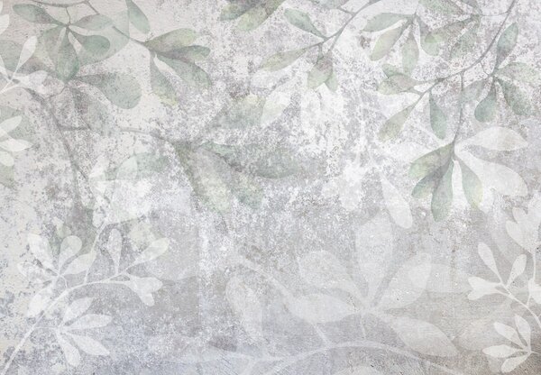 Fototapeta - Liście na ścianie (196x136 cm)
