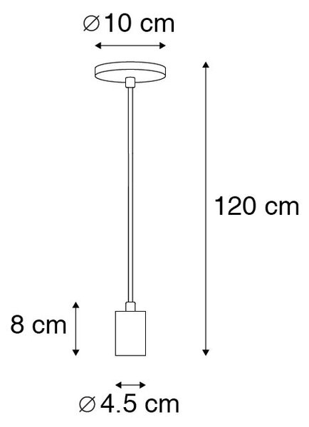 Industrialna lampa wisząca miedziana - Facil