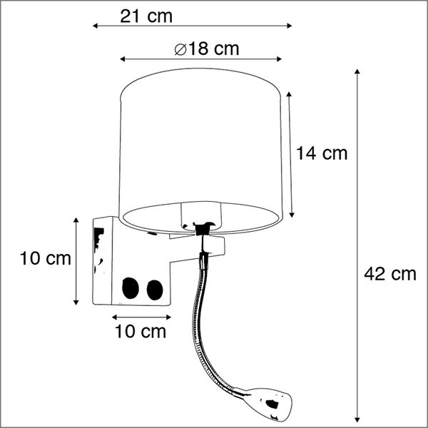 Kinkiet / Lampa scienna art deco miedź klosz biały - Brescia Oswietlenie wewnetrzne