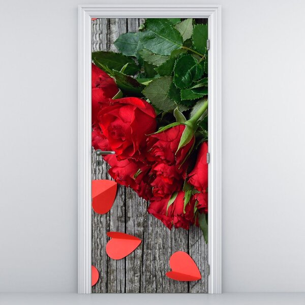 Fototapeta na drzwi - Bukiet róż (95x205cm)