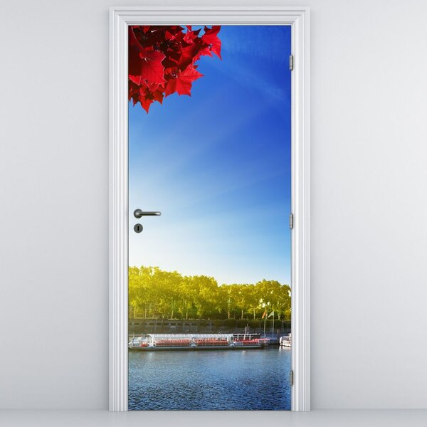 Fototapeta na drzwi - Jesień w Paryżu (95x205cm)
