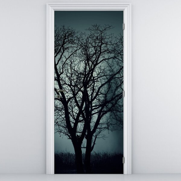Fototapeta na drzwi - Drzewo w zaćmieniu (95x205cm)