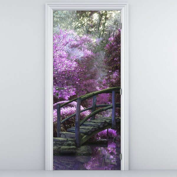 Fototapeta na drzwi - Fioletowe drzewa (95x205cm)