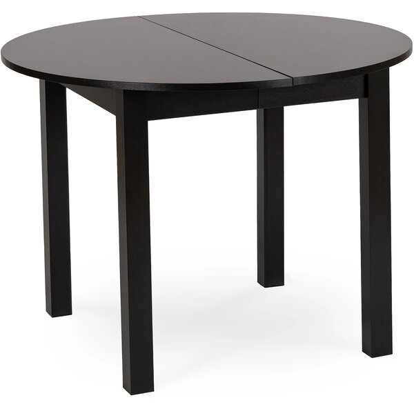 Stół okrągły rozkładany HARY 102-142 cm Czarny