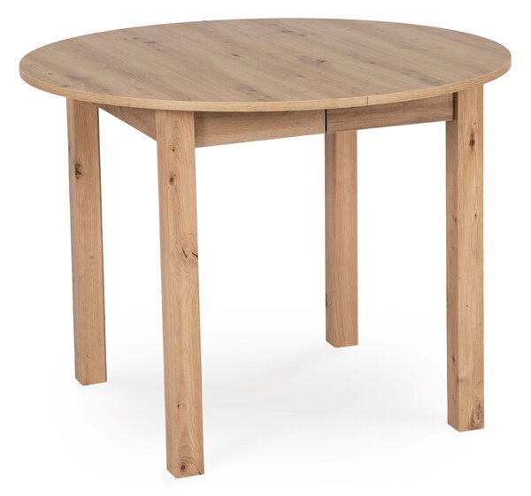 Stół okrągły rozkładany HARY 102-142 cm dąb artisan