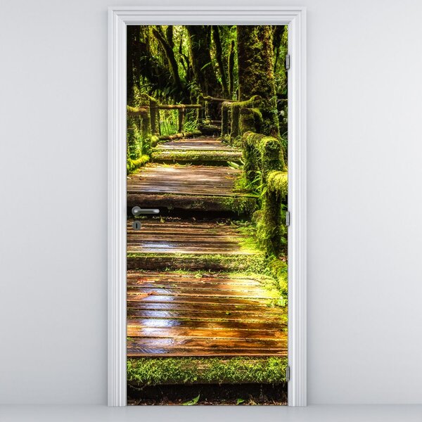 Fototapeta na drzwi - Schody w lesie deszczowym (95x205cm)
