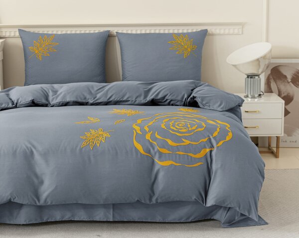 Pościel z mikrofibry EMBROSA szare Rozmiar pościeli: 70 x 80 cm | 140 x 200 cm