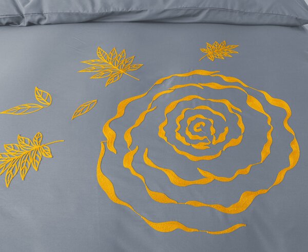 Pościel z mikrofibry EMBROSA szare Rozmiar pościeli: 70 x 80 cm | 140 x 200 cm
