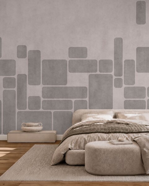 Fototapety Geometryczny wzór w delikatnych odcieniach szarości i różu, Fototapety Geometryczne, w05141v1 : Uwalls.pl