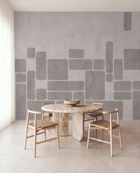 Fototapety Geometryczny wzór w delikatnych odcieniach szarości i różu, Fototapety Geometryczne, w05141v1 : Uwalls.pl