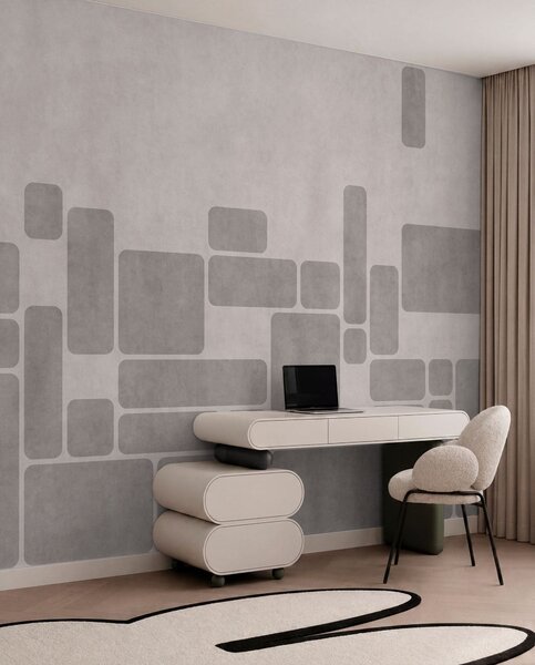 Fototapety Geometryczny wzór w delikatnych odcieniach szarości i różu, Fototapety Geometryczne, w05141v1 : Uwalls.pl