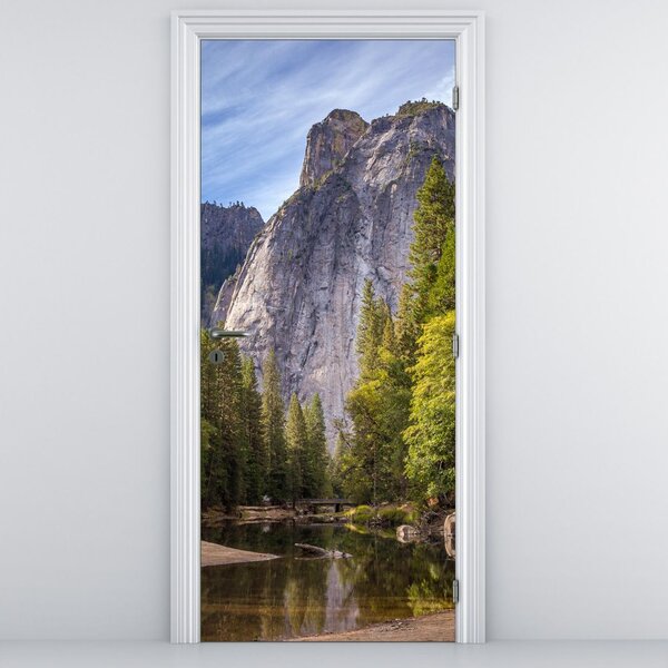 Tapeta na drzwi - Pod Yosemite Rock (95x205cm)
