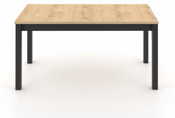 ST42M 75x120-160cm stół rozkładany dąb artisan nogi czarne