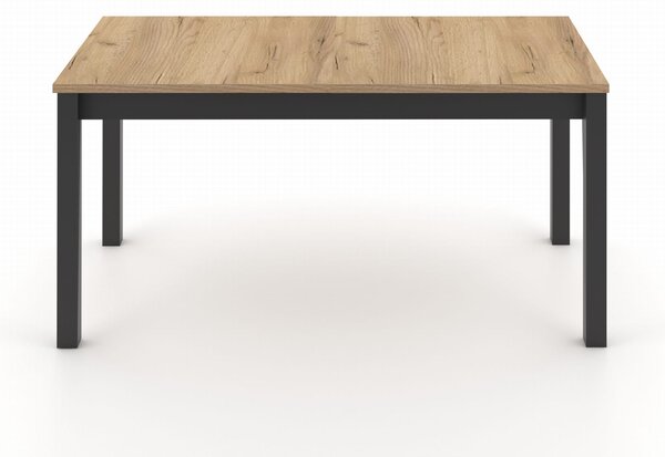 ST42M 75x120-160cm stół rozkładany dąb craft nogi czarne