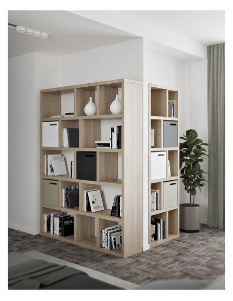 Regał w dekorze dębu 150x198 cm Berlin – TemaHome