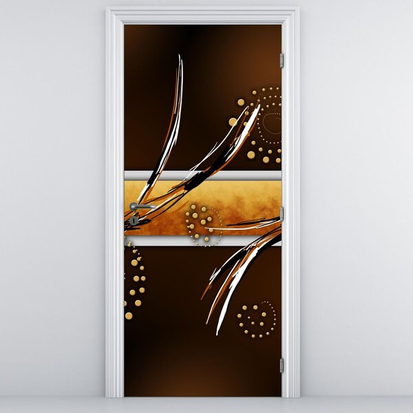 Fototapeta na drzwi - Abstrakcyjne motyle (95x205cm)