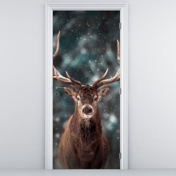 Fototapeta na drzwi - Majestat jelenia (95x205cm)
