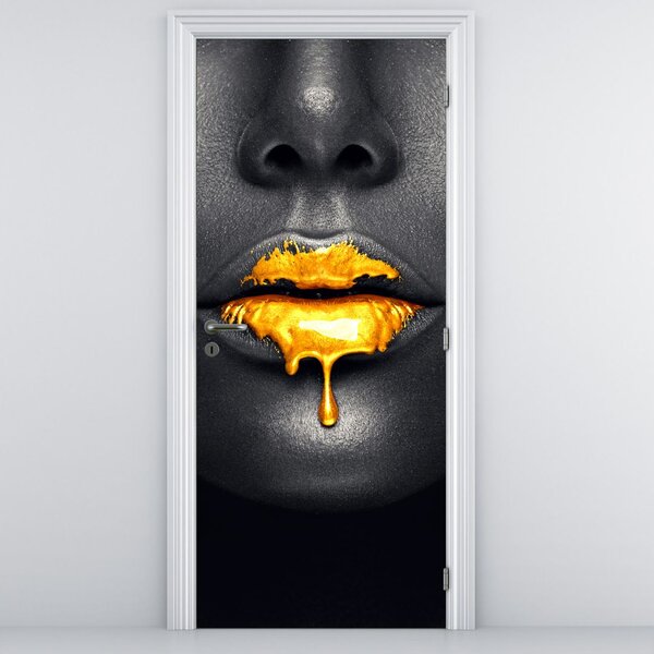Fototapeta na drzwi - Usta kobiety (95x205cm)