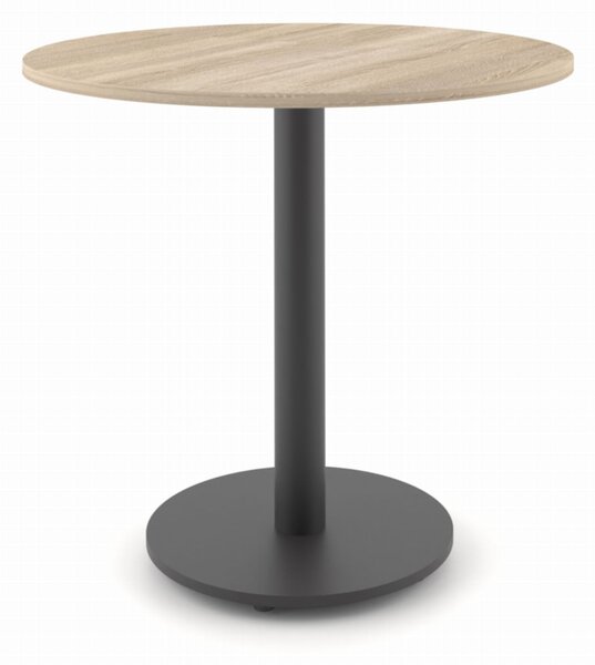 ST60M 80x80 stół dąb sonoma nogi metalowe czarne