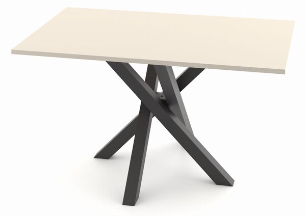 ST61M 80x135cm stół kolor szampański metalowe czarne