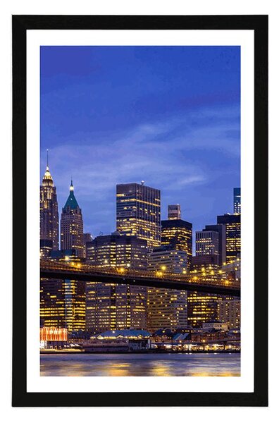 Plakat z passe-partout most w Brooklinie