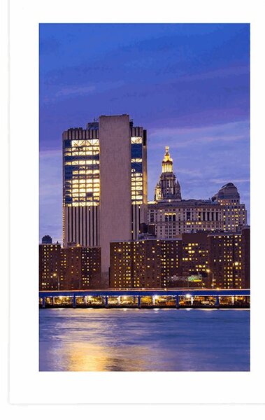 Plakat z passe-partout nocny Brooklyn