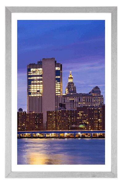 Plakat z passe-partout nocny Brooklyn