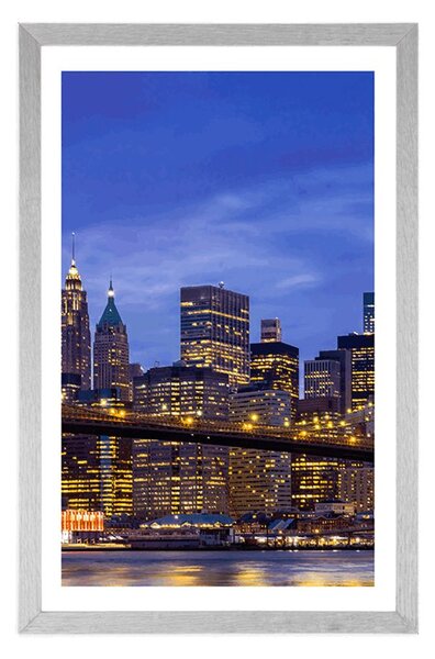Plakat z passe-partout most w Brooklinie