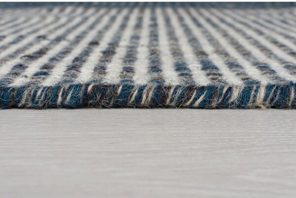 Niebieski wełniany chodnik Flair Rugs Anu, 60x200 cm