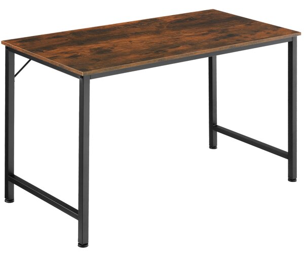 Tectake 404463 biurko jenkins - drewno industrialne ciemne, rustykalne, 140 cm