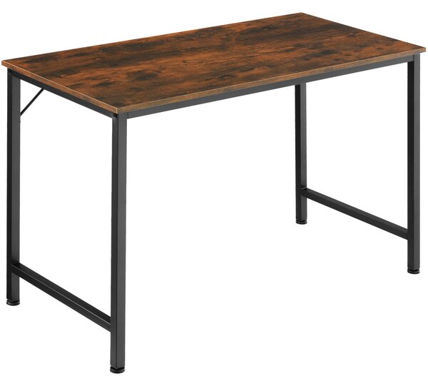 Tectake 404461 biurko jenkins - drewno industrialne ciemne, rustykalne, 120 cm