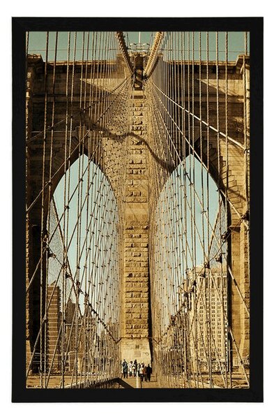 Plakat most Manhattan w New York