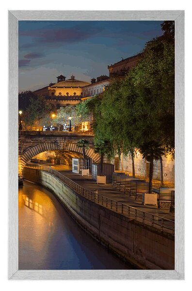 Plakat nabrzeże Paryża